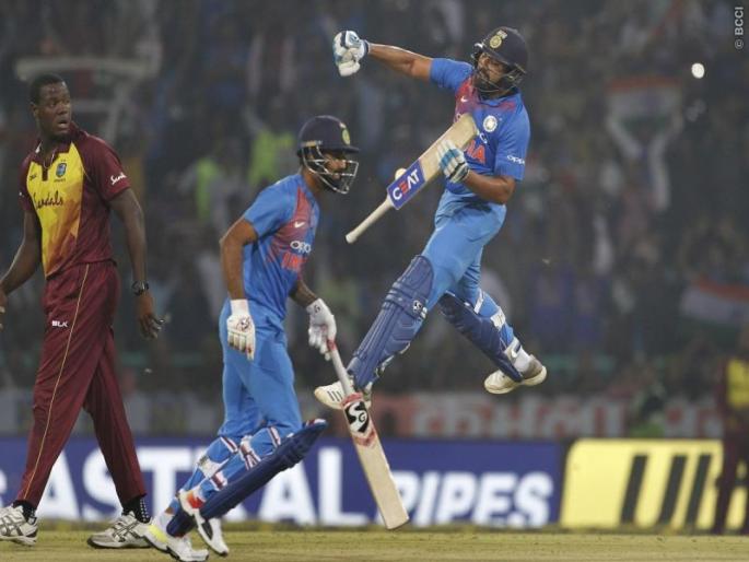 IND vs WI 2nd T20: How Rohit Sharma's done World Record Centuries, see this video | IND vs WI 2nd T20 :रोहित शर्माचे विश्वविक्रमी शतक कसे झाले, पाहा हा व्हिडीओ