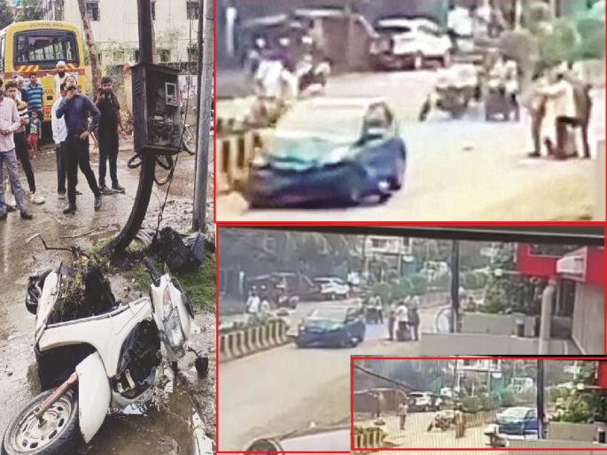 Hit and run by a minor car driver in Chhatrapati Sambhajinagar; Moped catches fire after collision, two injured | छत्रपती संभाजीनगरात अल्पवयीन कार चालकाकडून 'हिट अँड रन'; धडकेनंतर मोपेड पेटली Hit and run by a minor car driver in Chhatrapati Sambhajinagar; Moped catches fire after collision, two injured | छत्रपती संभाजीनगरात अल्पवयीन कार चालकाकडून 'हिट अँड रन'; धडकेनंतर मोपेड पेटली