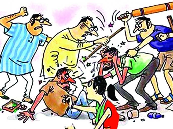 Akola: A clash between two groups at Katyar; Eight injured | अकोला : कट्यार येथे दोन गटांत हाणामारी; आठ जखमी Akola: A clash between two groups at Katyar; Eight injured | अकोला : कट्यार येथे दोन गटांत हाणामारी; आठ जखमी