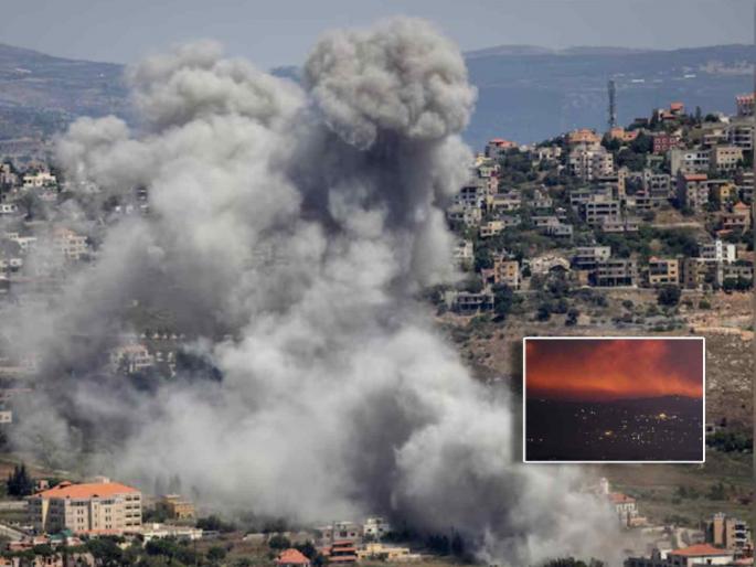 Hezbollah launches missile barrage attack at Israel to take revenge top commander | 'बदला घेतला'; हिजबुल्लाहचा इस्रायलवर पलटवार! डागली ३२० रॉकेट्स, ११ लष्करी तळांवर हल्ले Hezbollah launches missile barrage attack at Israel to take revenge top commander | 'बदला घेतला'; हिजबुल्लाहचा इस्रायलवर पलटवार! डागली ३२० रॉकेट्स, ११ लष्करी तळांवर हल्ले