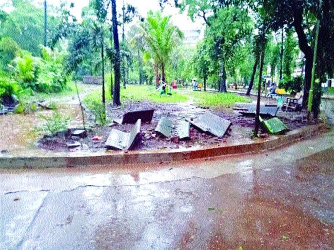 Half of Netaji garden work | नेताजी गार्डनचे काम अर्धवट, सहा कोटी गेले कुठे? Half of Netaji garden work | नेताजी गार्डनचे काम अर्धवट, सहा कोटी गेले कुठे?