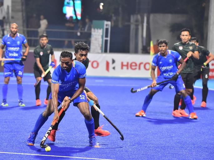 India beat Indonesia to enter Asia Cup knockout stage Super 4 also knocks out Pakistan of hockey World Cup 2023 | India Pakistan, Hockey World Cup 2023: भारताने केलं पाकिस्तानला बाहेर; 'हे' 4 संघ झाले 'हॉकी वर्ल्डकप'साठी क्वालिफाय! India beat Indonesia to enter Asia Cup knockout stage Super 4 also knocks out Pakistan of hockey World Cup 2023 | India Pakistan, Hockey World Cup 2023: भारताने केलं पाकिस्तानला बाहेर; 'हे' 4 संघ झाले 'हॉकी वर्ल्डकप'साठी क्वालिफाय!