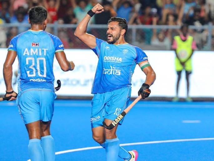 Paris Olympic 2024 Live ind vs nz hockey olympics Team India beat New Zealand with a 3-2 win | Paris Olympic 2024 : चक दे इंडिया! Team India ने न्यूझीलंडच्या तोंडचा घास पळवला; भारताची विजयी सलामी Paris Olympic 2024 Live ind vs nz hockey olympics Team India beat New Zealand with a 3-2 win | Paris Olympic 2024 : चक दे इंडिया! Team India ने न्यूझीलंडच्या तोंडचा घास पळवला; भारताची विजयी सलामी
