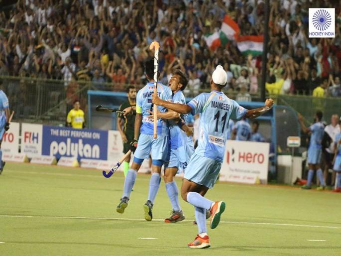 india beat pakistan at asian championship hockey | भारताकडून पाकिस्तानचा सफाया, गटात अव्वल स्थान india beat pakistan at asian championship hockey | भारताकडून पाकिस्तानचा सफाया, गटात अव्वल स्थान