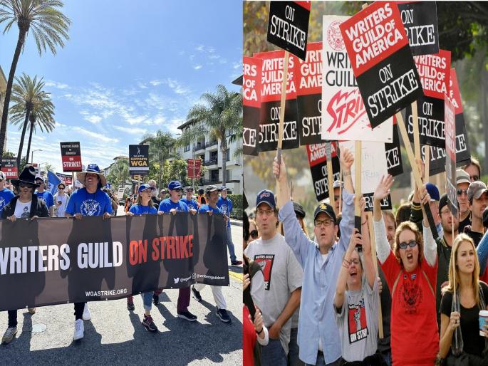 Hollywood Writers Strike: Work stoppage in Hollywood; Writers on strike for two months, what is the exact reason..? | हॉलिवूडमध्ये काम बंद आंदोलन; दोन महिन्यांपासून लेखक संपावर, नेमकं कारण काय..? Hollywood Writers Strike: Work stoppage in Hollywood; Writers on strike for two months, what is the exact reason..? | हॉलिवूडमध्ये काम बंद आंदोलन; दोन महिन्यांपासून लेखक संपावर, नेमकं कारण काय..?