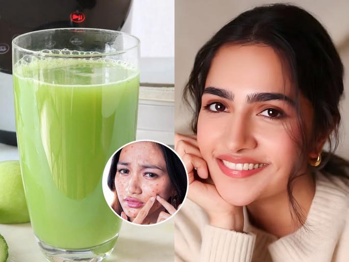 home hacks to get rid of pimples, how to reduce pimples and pigmentation | पिंपल्समुळे वैतागलात? 'हिरवा' ज्यूस प्या! पिंपल्स, पिगमेंटेशन जाऊन चेहरा आरशासारखा चमकेल
