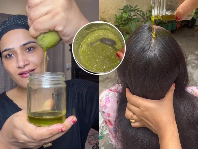 Homemade Hair Growth Oil homemade hair oil for hair growth hair oil for fast hair growth how to make hair growth oil at home | केसगळती थांबवते, केस वाढतात भरभर-लावा ‘हे’ जादुई तेल! एक चंपी-डोकं शांत-केस सुंदर...
