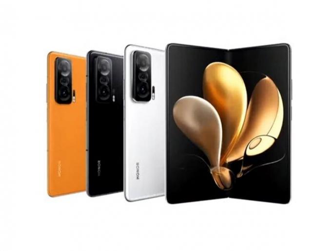 Honor magic v world first slimmest foldable smartphone launched in china with 12GB RAM and 512gb storage   | 512GB स्टोरेजसह आला जगातील सर्वात ‘पातळ' Foldable Phone; सॅमसंग-शाओमी नाही तर या कंपनीनं केली कमाल  Honor magic v world first slimmest foldable smartphone launched in china with 12GB RAM and 512gb storage   | 512GB स्टोरेजसह आला जगातील सर्वात ‘पातळ' Foldable Phone; सॅमसंग-शाओमी नाही तर या कंपनीनं केली कमाल