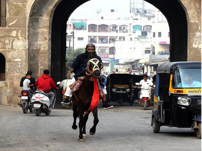 Lab technician from Aurangabad purchased horse due to petrol price hike, he says, leave the worry of fuel while traveling on 'Jigar' | पेट्रोल परवडेना म्हणून घेतला घोडा, ‘जिगर’वर सफर करताना इंधनाची फिकीर सोडा Lab technician from Aurangabad purchased horse due to petrol price hike, he says, leave the worry of fuel while traveling on 'Jigar' | पेट्रोल परवडेना म्हणून घेतला घोडा, ‘जिगर’वर सफर करताना इंधनाची फिकीर सोडा