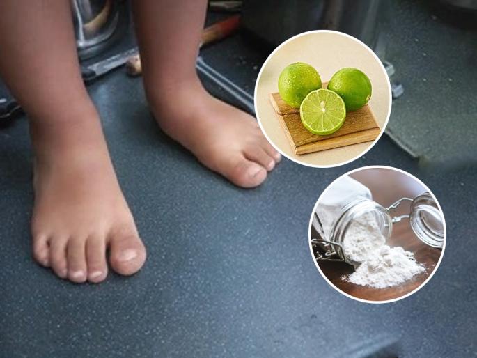 how to clean toes of kids, simple tips to clean tanning and dead skin and blackness on toes of kids  | मुलांच्या पायाच्या बोटांवर साचलेला मळ काढून टाकण्यासाठी २ उपाय- काळवंडलेले पाय होतील स्वच्छ 