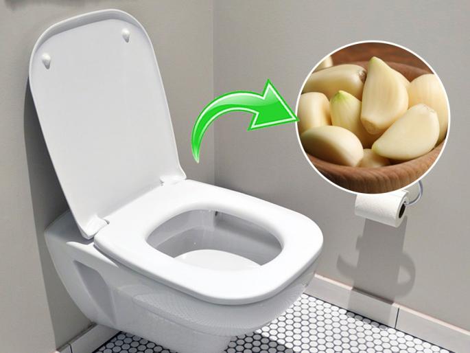 tips and tricks how to clean toilet seat with garlic essence garlic toilet cleaning hacks garlic essence for bathroom cleaning how to clean toilet seat with garlic garlic essence for bathroom cleaning | लसूण पाकळ्या ठेचून रात्रभर टॉयलेट सीटवर ठेवल्या तर..? दुर्गंधी कमी करण्याचा ‘असा’ही एक उपाय...