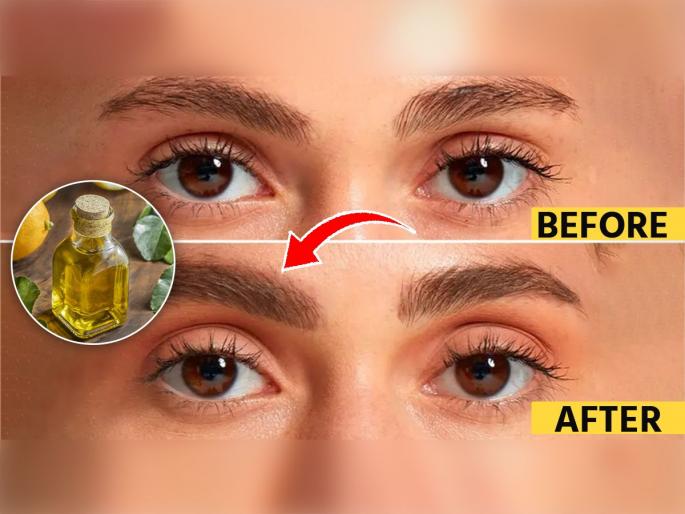 Best home remedies to get thick eyebrows what to do if eyebrows are very thin how to get dark black and thick eyebrows | भुवया आणि पापण्यांचे केस पांढरे व्हायला लागले? बोटावर ‘हे’ तेल घेऊन करा मसाज- पाहा जादू...