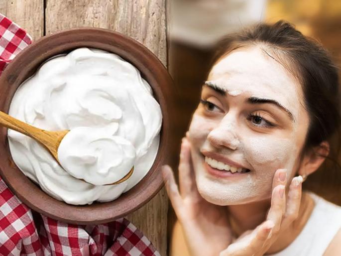 use of curd for glowing skin, skin care tips using curd, how to do curd facial at home | दिवाळीत धावपळ-जागरण, चेहरा थकल्यासारखा दिसतो? 'या' पद्धतीने त्वचेला दही लावा, चेहरा चमकेल