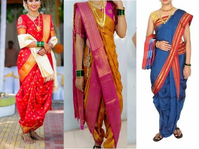 how to drape 6 yard saree like taditional maharashtrian nauwari saree | मंगळागौर स्पेशल:सहावार साडीच नऊवारीसारखी नेसण्याची मस्त ट्रिक, नेसायलाही सोपी