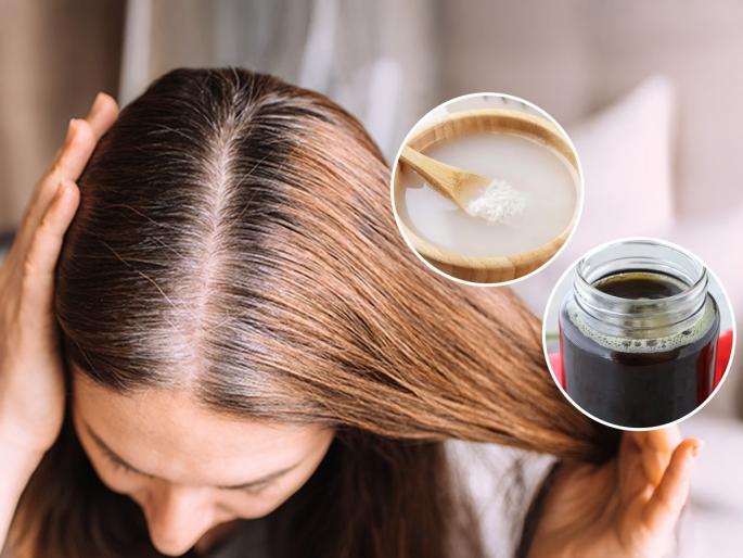 3 tips for black and shiny hair, how to get rid of gray hair, home hacks to reduce hair fall  | आरशात पाहिलं की डोक्यावरचे पांढरे केसच जास्त दिसतात? ३ उपाय, केस होतील काळेभोर