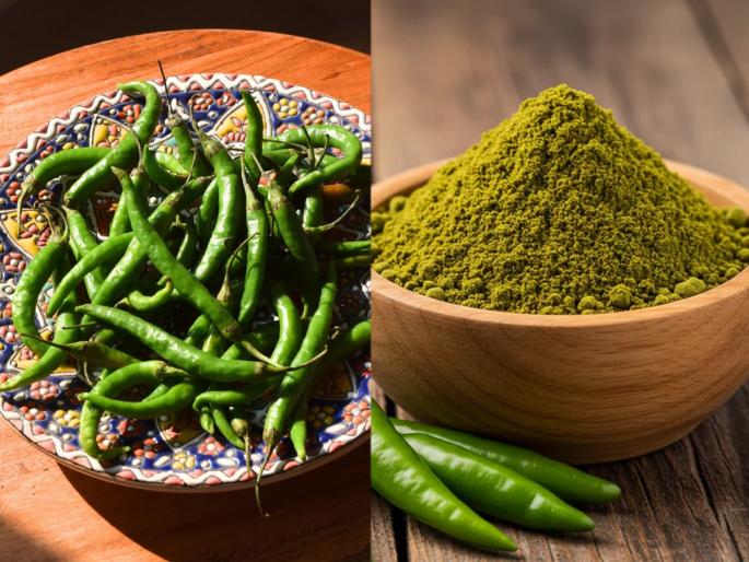 Homemade green chilli powder How to make green chilli powder at home Dry green chilli powder recipe | हिरव्या मिरच्या खराब होतात बुरशी लागते ? करा वर्षभर टिकणारी हिरवी पावडर - मिरच्या स्टोअर करण्याची भन्नाट युक्ती...