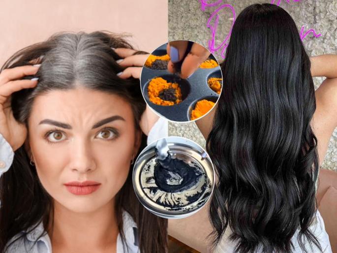 homemade hair dye natural hair dye for grey hair using turmeric and tea home remedies for grey hair | आप्पेपात्रात घाला चमचाभर हळद आणि चहा पावडर, ‘असा’ हेअर डाय करतो ५ मिनिटांत केस काळेभोर... homemade hair dye natural hair dye for grey hair using turmeric and tea home remedies for grey hair | आप्पेपात्रात घाला चमचाभर हळद आणि चहा पावडर, ‘असा’ हेअर डाय करतो ५ मिनिटांत केस काळेभोर...