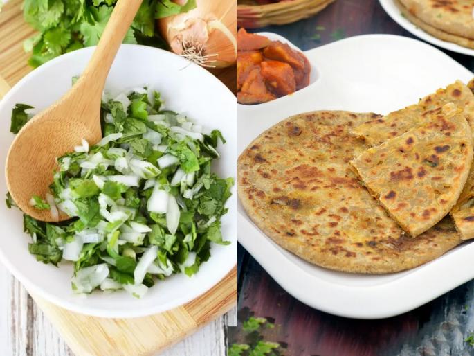 pyaaj paratha for breakfast, how to make onion coriander paratha, onion coriander paratha for kids tiffin and breakfast  | कांदा- कोथिंबीर पराठा! शाळेचा डबा-नाश्त्यासाठी झटपट होणारा चविष्ट पदार्थ- घ्या सोपी रेसिपी 