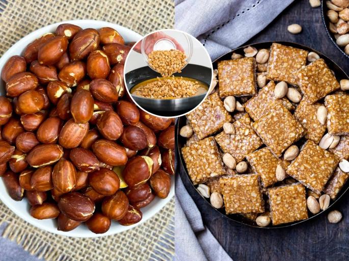 how to make shengdana chikki at home, simple and easy recipe of making peanut chikki in just 10 minutes | लोणावळा चिक्कीपेक्षा भारी शेंगदाणा चिक्की करा घरी फक्त १० मिनिटांत, उपवासासाठी खास पदार्थ
