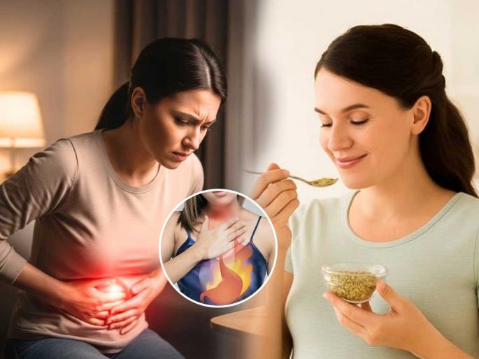acidity home remedies how to relieve acidity naturally Ayurvedic remedy for acidity benefits of fennel seeds and mishri | सततच्या ॲसिडिटीने नको जीव केलाय? करपट ढेकर, जळजळही? ‘हे’ चमचाभर मिश्रण चघळा, पटकन वाटेल बरं...