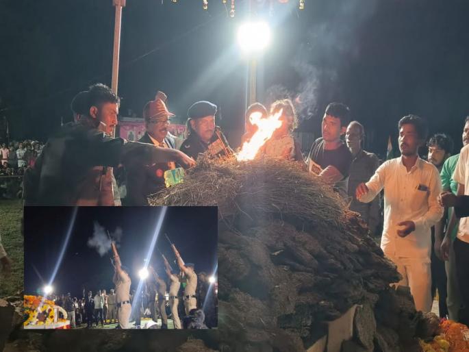 Last farewell to Shahid Jawan Akash in the presence of thousands, cremation at ground on Acegaon Road | शहिद जवान आकाश यांना हजारोंच्या उपस्थितीत अखेरचा निरोप, आसेगाव रोडवरील मैदानात अंत्य संस्कार Last farewell to Shahid Jawan Akash in the presence of thousands, cremation at ground on Acegaon Road | शहिद जवान आकाश यांना हजारोंच्या उपस्थितीत अखेरचा निरोप, आसेगाव रोडवरील मैदानात अंत्य संस्कार
