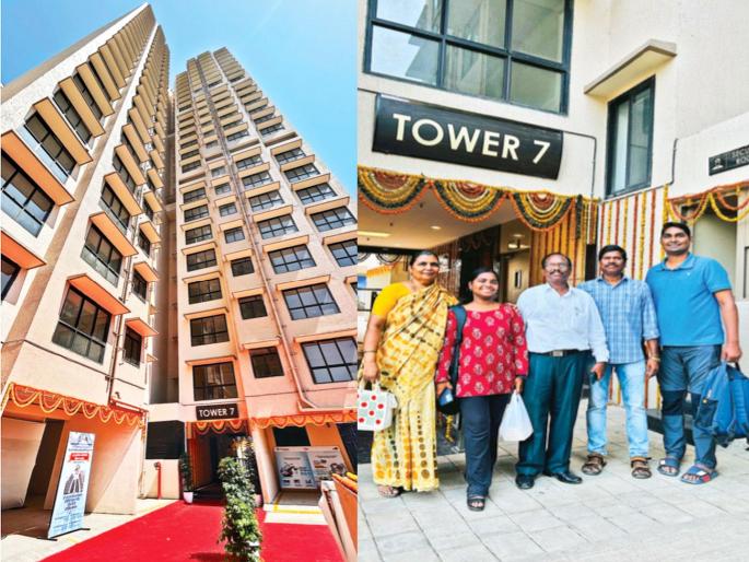 150 families in Naigaon's BDD redevelopment project take possession of their dream house | नायगावच्या बीडीडी पुनर्विकास प्रकल्पातील दीडशे कुटुंबीयांनी घेतला स्वप्नातल्या घराचा ताबा 150 families in Naigaon's BDD redevelopment project take possession of their dream house | नायगावच्या बीडीडी पुनर्विकास प्रकल्पातील दीडशे कुटुंबीयांनी घेतला स्वप्नातल्या घराचा ताबा