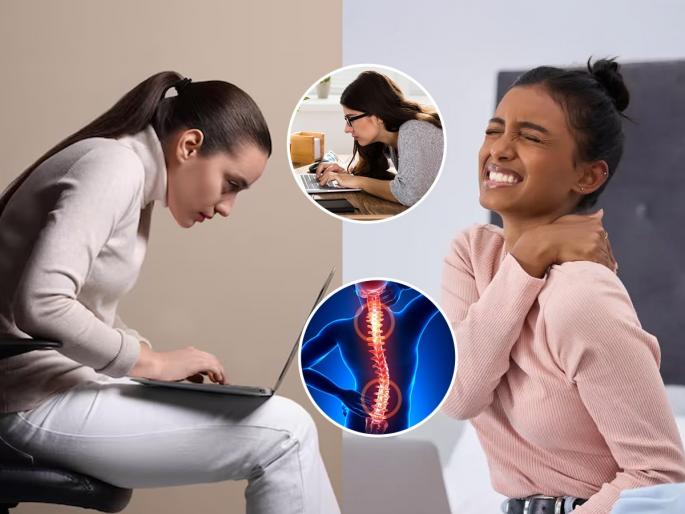 Keep your spine straight! Hunching while walking and sitting might cause serious problems, health tips | पाठीचा कणा ठेवा ताठ! पोक काढून बसायची सवय कायमच बिघडवते पोश्चर, पाहा कशी बदलायची सवय