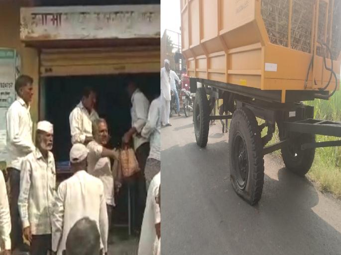 Traffic of sugarcane stopped in Gotkhindi, Bavchi area in Sangli; The group office of the Hutatma Factory was locked | Sangli: गोटखिंडी, बावची परिसरातील ऊसाची वाहतूक रोखली; हुतात्मा कारखान्याच्या गट कार्यालयाला टाळे ठोकले Traffic of sugarcane stopped in Gotkhindi, Bavchi area in Sangli; The group office of the Hutatma Factory was locked | Sangli: गोटखिंडी, बावची परिसरातील ऊसाची वाहतूक रोखली; हुतात्मा कारखान्याच्या गट कार्यालयाला टाळे ठोकले