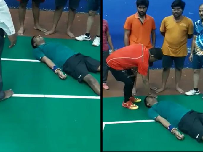 Hyderabad Heart Attack Video: Heart attack while chatting with friends in college; An 18-year-old student died on the spot | VIDEO : कॉलेजमध्ये मित्रांसोबत गप्पा मारताना आला हार्ट अटॅक; 18 वर्षीय विद्यार्थ्याचा जागीच मृत्यू