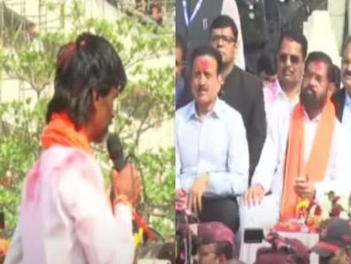 Manoj Jarange Patil requested CM Eknath Shinde that the ordinance passed by you should be strictly adhered to | 'जो गुलाल उधळलाय, त्याचा...'; मनोज जरांगे-पाटलांची भर सभेत एकनाथ शिंदेंना विनंती