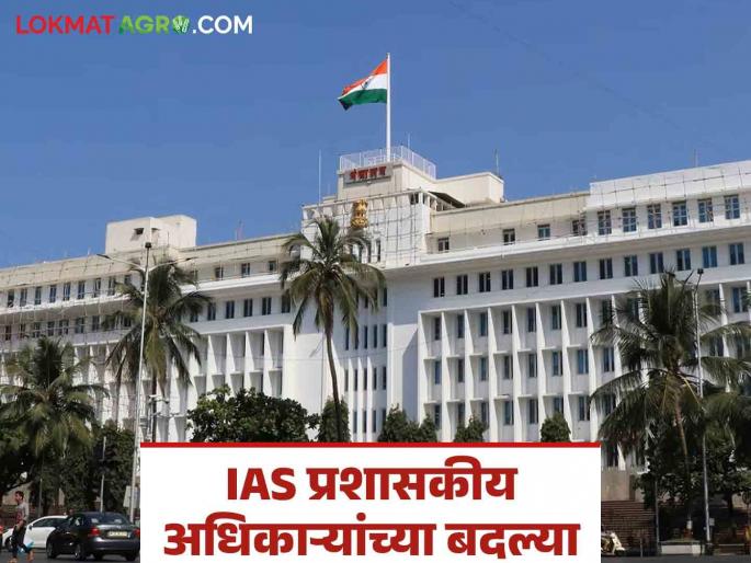 IAS Transfer : 10 IAS officers transferred in the state; Agriculture Department gets new Secretary | IAS Transfer : राज्यात १० आयएएस अधिकाऱ्यांची बदल्या; कृषी खात्याला मिळाले नवे सचिव IAS Transfer : 10 IAS officers transferred in the state; Agriculture Department gets new Secretary | IAS Transfer : राज्यात १० आयएएस अधिकाऱ्यांची बदल्या; कृषी खात्याला मिळाले नवे सचिव