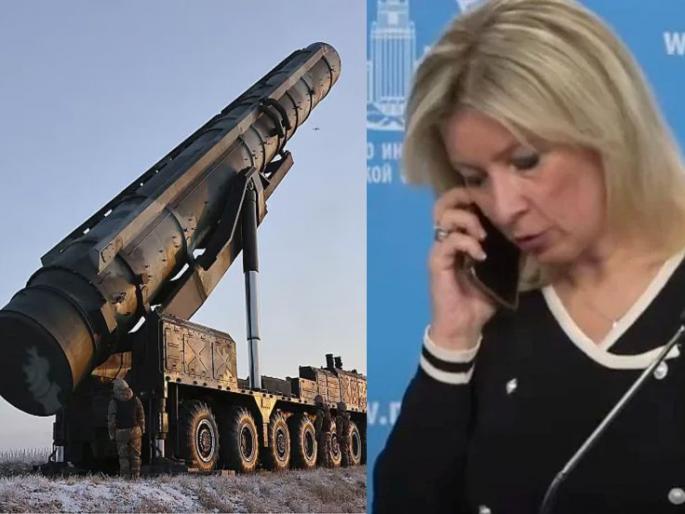 Russia Ukraine War: Say nothing on ICBM missiles...; Kremlin phoned Russia's spokesperson in a live press conference | ICBM मिसाईलवर काही बोलू नका...; रशियाच्या प्रवक्त्याला Live पत्रकार परिषदेत क्रेमलिनचा फोन Russia Ukraine War: Say nothing on ICBM missiles...; Kremlin phoned Russia's spokesperson in a live press conference | ICBM मिसाईलवर काही बोलू नका...; रशियाच्या प्रवक्त्याला Live पत्रकार परिषदेत क्रेमलिनचा फोन