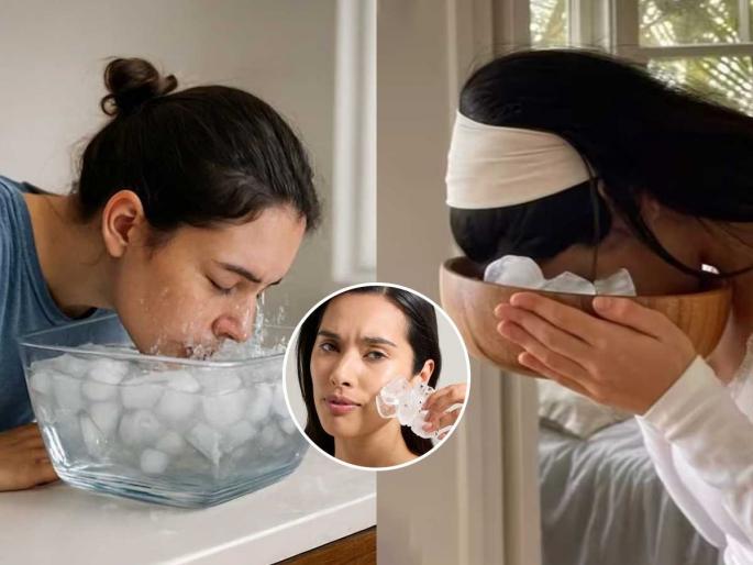 Is washing your face with ice water harmful for skin Dermatologist warning about using ice on face daily Why ice-cold water is bad for winter skin care | बर्फाच्या पाण्याने चेहरा धूत असाल तर पस्तावाल! इन्स्टंट ग्लोच्या नादात चेहरा होईल विद्रुप, डॉक्टरांचा सल्ला