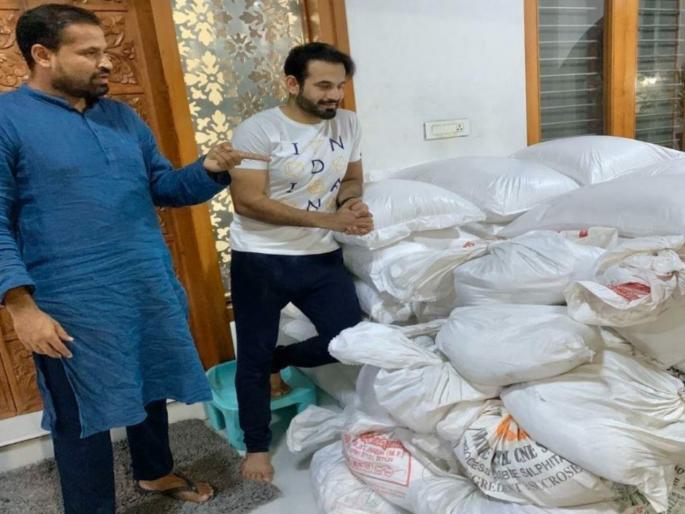 Irfan Pathan and Yusuf Pathan will be donating food and raw materials for families who are suffering due to COVID-19 crisis | इरफान-युसूफ पठाण यांना सलाम; कोरोना संकटात ९०,००० कुटुंबीयांचे भरले पोट अन् अजूनही मदतकार्य सुरूच