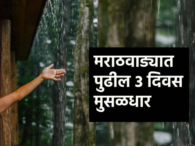 Marathwada Weather: Chance of heavy rain with lightning in Marathwada, next three days.. | Marathwada Weather: मराठवाड्यात विजांच्या कडकडाटासह मुसळधार पावसाची शक्यता, पुढील तीन दिवस.. Marathwada Weather: Chance of heavy rain with lightning in Marathwada, next three days.. | Marathwada Weather: मराठवाड्यात विजांच्या कडकडाटासह मुसळधार पावसाची शक्यता, पुढील तीन दिवस..