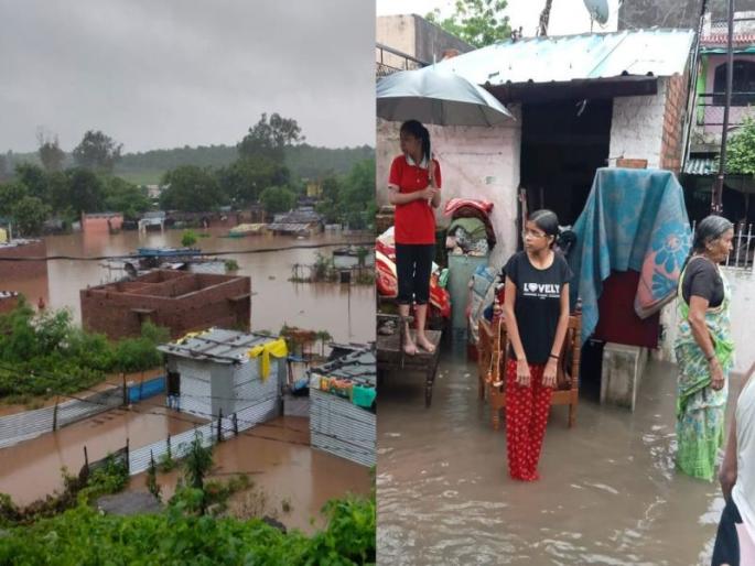 Flood-like situation due to rains in Yavatmal district; Citizens spent the night on the roof for fear of flood | यवतमाळ जिल्ह्यात पावसामुळे पूरसदृश्य स्थिती; नागरिकांनी पुराच्या भीतीने रात्र काढली छतावर Flood-like situation due to rains in Yavatmal district; Citizens spent the night on the roof for fear of flood | यवतमाळ जिल्ह्यात पावसामुळे पूरसदृश्य स्थिती; नागरिकांनी पुराच्या भीतीने रात्र काढली छतावर