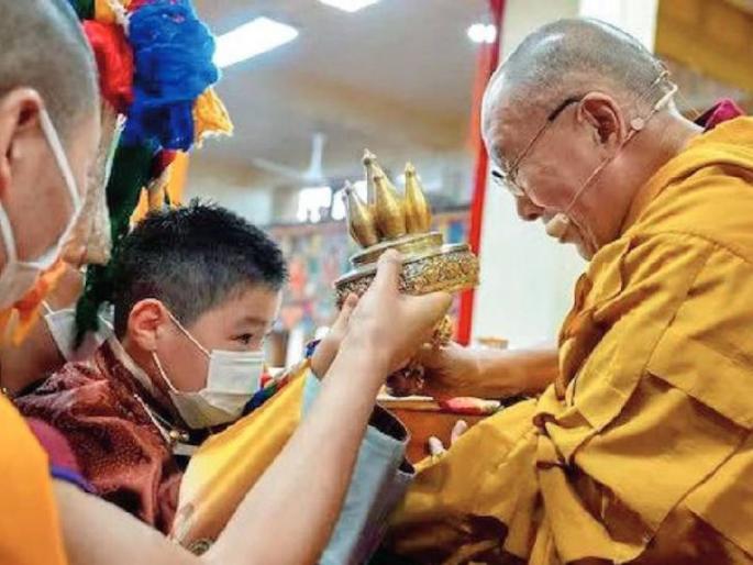 An eight-year-old Mongolian boy became the third Tibetan priest | आठ वर्षांचा मंगोलियन बालक तिबेटींचे तिसरे धर्मगुरू; चीनला दिला जोरदार धक्का An eight-year-old Mongolian boy became the third Tibetan priest | आठ वर्षांचा मंगोलियन बालक तिबेटींचे तिसरे धर्मगुरू; चीनला दिला जोरदार धक्का