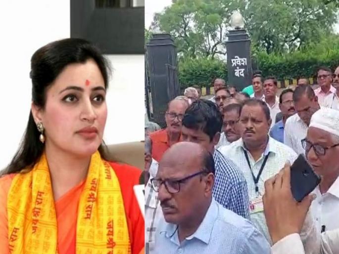 Retired police personnel aggressive against MP Navneet Rana in Amravati | अमरावतीत खासदार नवनीत राणा यांच्याविरोधात निवृत्त पोलीस कर्मचारी आक्रमक