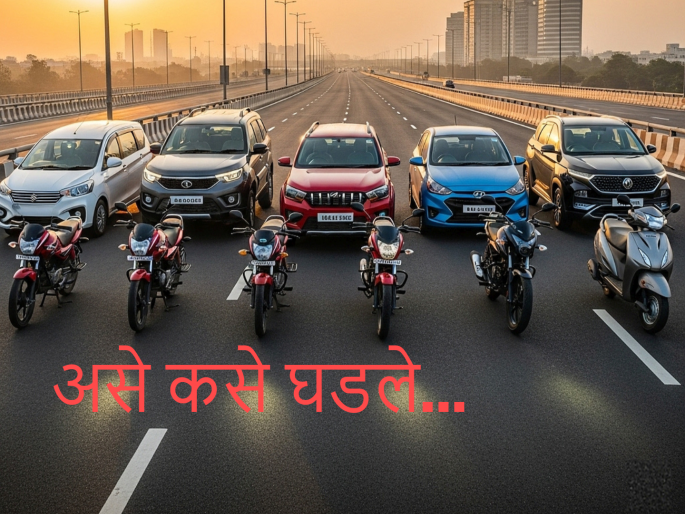The opposite happened...! Total vehicle sales should have increased in September due to gst cut, but decreased by 13 percent...; What exactly happened... | असे कसे झाले...! सप्टेंबरमध्ये वाहनांची विक्री वाढायला हवी होती, १३ टक्क्यांनी कमी झाली...; नेमके काय झाले... The opposite happened...! Total vehicle sales should have increased in September due to gst cut, but decreased by 13 percent...; What exactly happened... | असे कसे झाले...! सप्टेंबरमध्ये वाहनांची विक्री वाढायला हवी होती, १३ टक्क्यांनी कमी झाली...; नेमके काय झाले...
