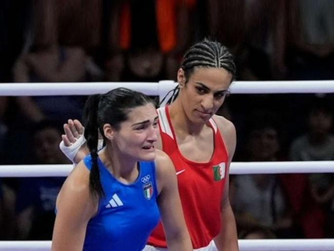 paris olympics 2024 boxing ioc defends imane khelif in gender eligibility controversy against Angela Carini | पॅरिस ऑलिम्पिक: महिला बॉक्सर विरूद्ध पुरुष खेळला? वादावर समितीने दिलं स्पष्टीकरण paris olympics 2024 boxing ioc defends imane khelif in gender eligibility controversy against Angela Carini | पॅरिस ऑलिम्पिक: महिला बॉक्सर विरूद्ध पुरुष खेळला? वादावर समितीने दिलं स्पष्टीकरण