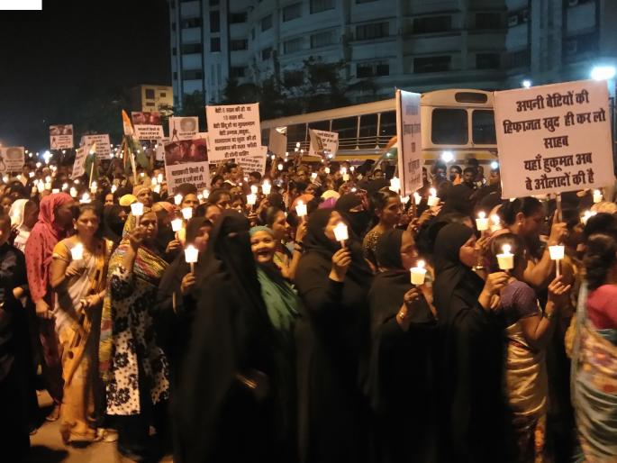 Kandal March at the various institutions of Bhiwandi | भिवंडीत विविध संस्थांचे ठिकठिकाणी कॅन्डल मार्च