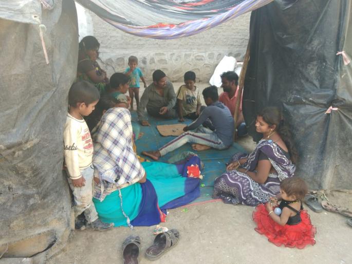 coronavirus: how to go 21 days; food problem on 100 families in Gangapur | coronavirus : कसे जाणार २१ दिवस; हातावर पोट असलेल्या पालावरील १०० कुटुंबावर उपासमारीची वेळ coronavirus: how to go 21 days; food problem on 100 families in Gangapur | coronavirus : कसे जाणार २१ दिवस; हातावर पोट असलेल्या पालावरील १०० कुटुंबावर उपासमारीची वेळ