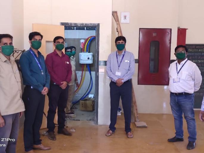 Electrification of the detachment cell by Mulund Division of Mahavitaran | महावितरणच्या मुलुंड विभागाने केले विलगीकरण कक्षाचे विद्युतीकरण Electrification of the detachment cell by Mulund Division of Mahavitaran | महावितरणच्या मुलुंड विभागाने केले विलगीकरण कक्षाचे विद्युतीकरण