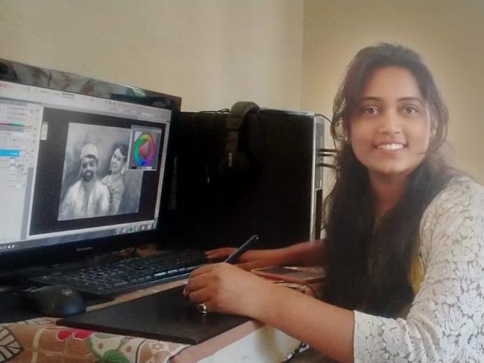 CoronaVirus: A helping hand to the needy through art; Nanded girl is doing fine work from Pune | CoronaVirus : कलेच्या माध्यमातून गरजूंना मदतीचा हात; नांदेडची लेक पुण्यातून करतेय सुरेख काम CoronaVirus: A helping hand to the needy through art; Nanded girl is doing fine work from Pune | CoronaVirus : कलेच्या माध्यमातून गरजूंना मदतीचा हात; नांदेडची लेक पुण्यातून करतेय सुरेख काम