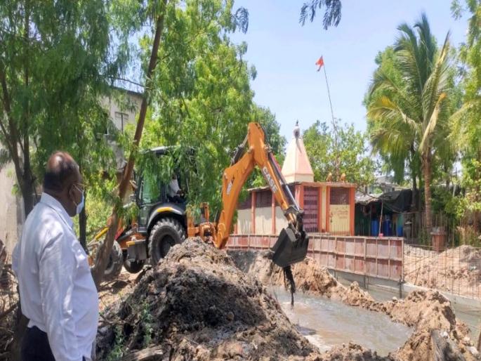 Measures to drain rainwater along with sewage! | सांडपाण्यासह पावसाच्या पाण्याचा निचरा होण्यासाठीच उपाययोजना!