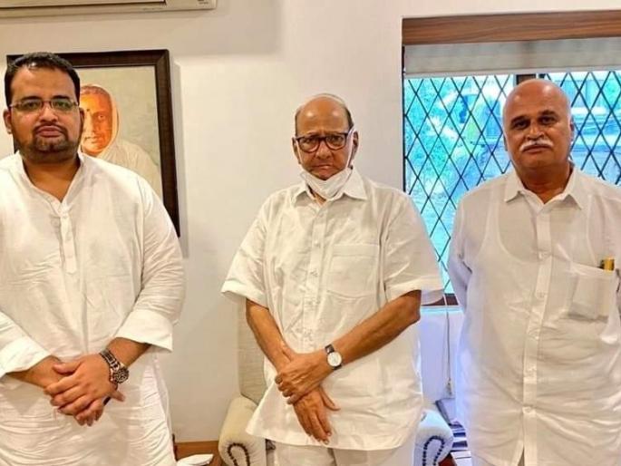 Prithviraj Jachak's ‘Lunch Diplomacy’ with ‘Sharad pawar’ for 'Chhatrapati'; in Silver Oak | ‘छत्रपती’साठी पृथ्वीराज जाचक यांचे सारथ्य; ‘साहेबां’ बरोबरच्या 'लंच डिप्लोमसी’मध्ये शिक्कामोर्तब