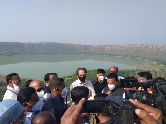 Lonar development and conservation work will be undertaken by CMO - Uddhav Thackeray | लोणार विकास व सवर्धनाचे काम सीएमओ अंतर्गत घेणार - उध्दव ठाकरे Lonar development and conservation work will be undertaken by CMO - Uddhav Thackeray | लोणार विकास व सवर्धनाचे काम सीएमओ अंतर्गत घेणार - उध्दव ठाकरे