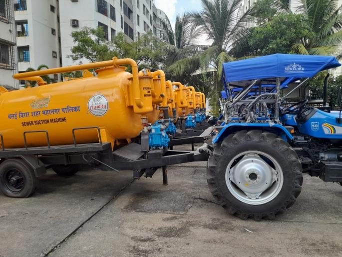 purchase of 5 tanker from Solid Waste Management Department of Vasai-Virar Municipal Corporation | वसई-विरार महानगरपालिकेच्या घनकचरा व्यवस्थापन विभागाकडून 5 मैला टँकरची खरेदी  purchase of 5 tanker from Solid Waste Management Department of Vasai-Virar Municipal Corporation | वसई-विरार महानगरपालिकेच्या घनकचरा व्यवस्थापन विभागाकडून 5 मैला टँकरची खरेदी