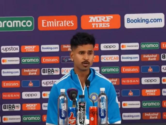 In icc odi world cup 2023 after ind vs sl match ind vs sl match in press conference Shreyas Iyer got angry when asked question about shot ball  | "तुम्हीच हा सगळा 'माहौल' तयार केलाय...", पत्रकाराचा प्रश्न अन् श्रेयस अय्यरला राग अनावर