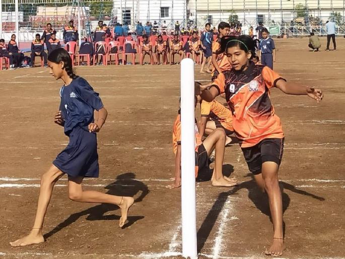 In the 32nd Juvenile National Kho Kho competition Maharashtra girls beat Uttarakhand | ३२ वी किशोर-किशोरी राष्ट्रीय खो खो स्पर्धा; यजमान महाराष्ट्राच्या मुलींचा उत्तराखंडवर दणदणीत विजय In the 32nd Juvenile National Kho Kho competition Maharashtra girls beat Uttarakhand | ३२ वी किशोर-किशोरी राष्ट्रीय खो खो स्पर्धा; यजमान महाराष्ट्राच्या मुलींचा उत्तराखंडवर दणदणीत विजय